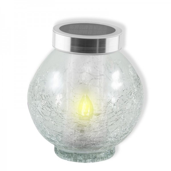 Solarna sveča Vestina Fortuna - prozorna